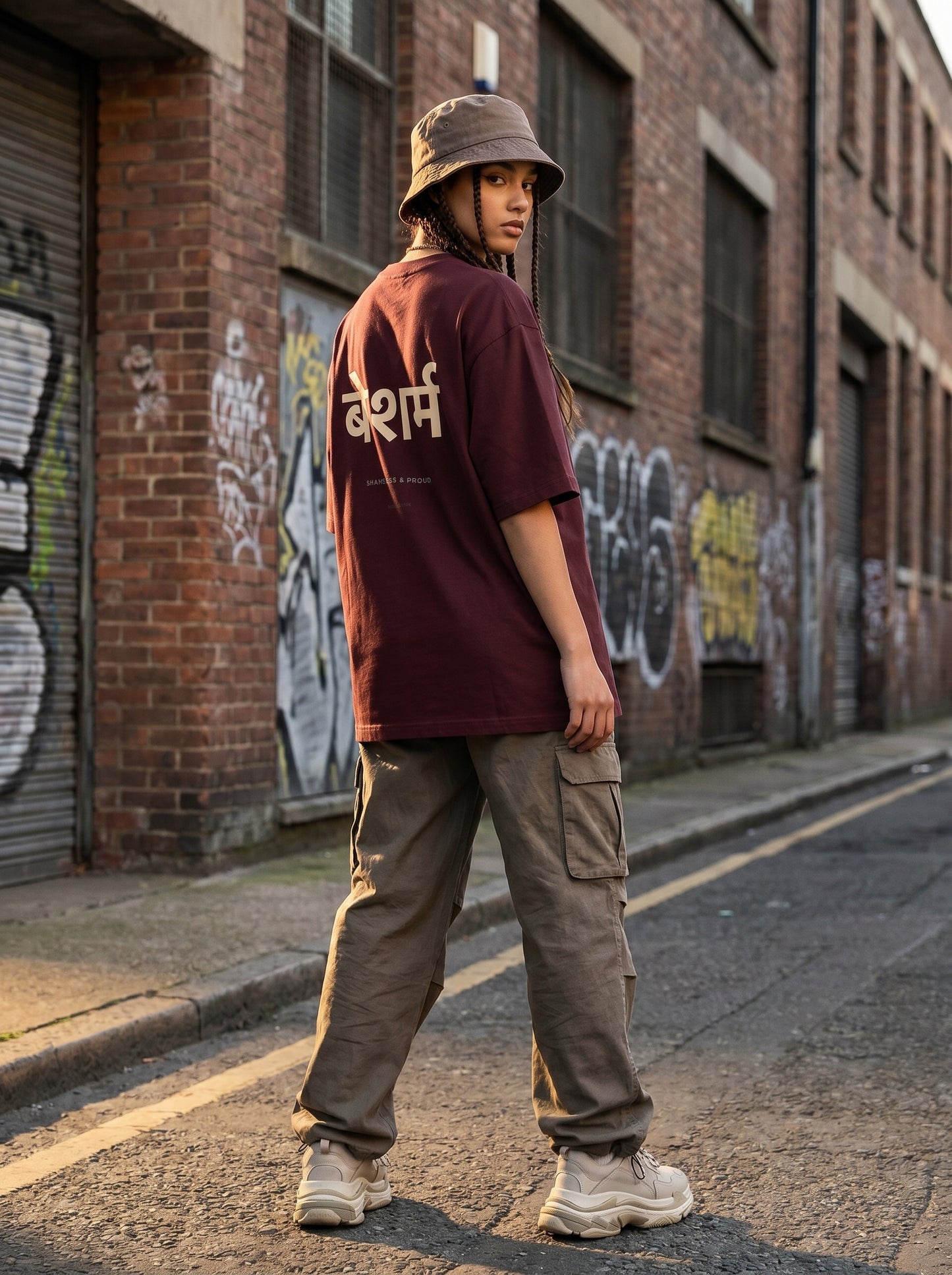 बेशर्म 240 GSM Oversized T-Shirt | Inkcult